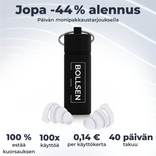 Säästä jopa 44 % BOLLSEN-kuulonsuojauksella